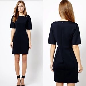 Whistles Clara Dress in Navy Neoprene
